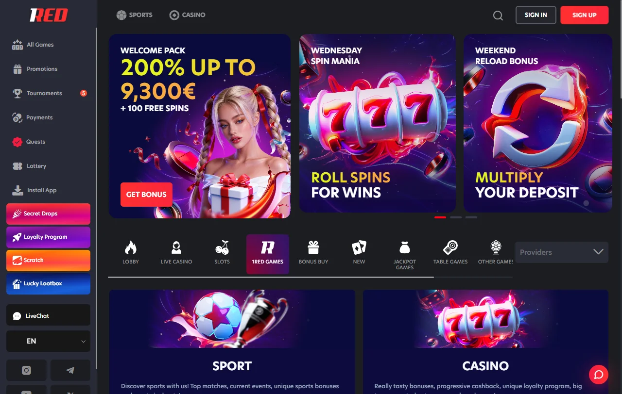 1Red Casino Australia complete platform review and gaming analysis for Australian players