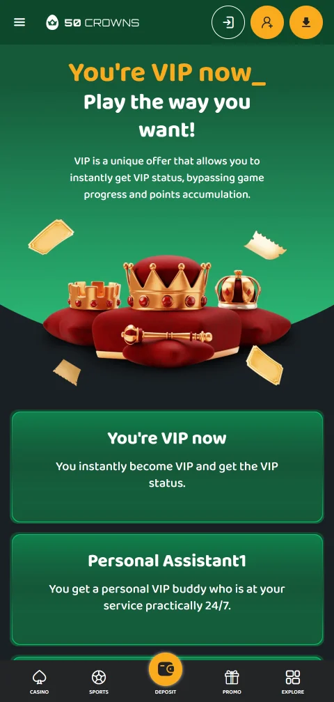 50 Crowns Casino security features including SSL encryption and responsible gambling tools for player protection