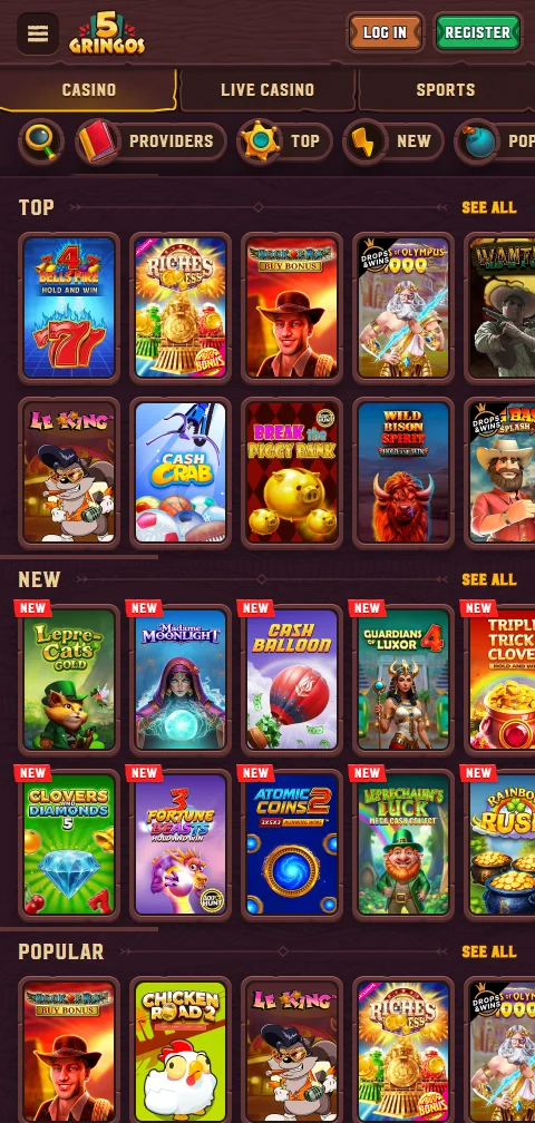5Gringos Casino security features including Curaçao licensing and responsible gambling tools