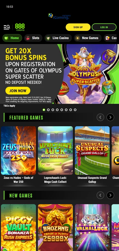 888 Casino mobile browser experience providing seamless gaming across iOS and Android devices