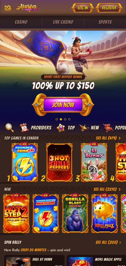 Alawin Casino mobile app delivering full gaming experience on iOS and Android devices with seamless performance