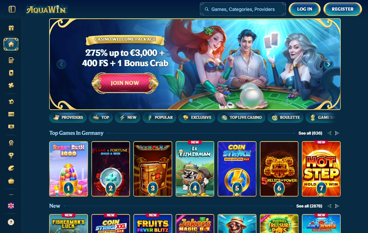 Comprehensive Aquawin Casino review covering platform features, games, bonuses and security for Australia players