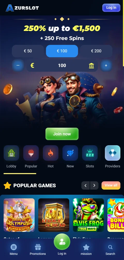 Mobile-optimised AzurSlot Casino gaming interface displaying responsive design across devices