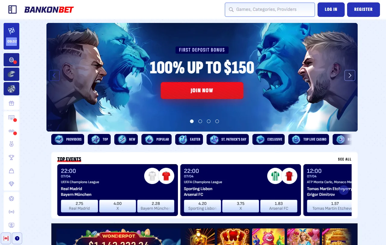 Complete BankonBet Casino review interface showing full platform features and layout for Australia players