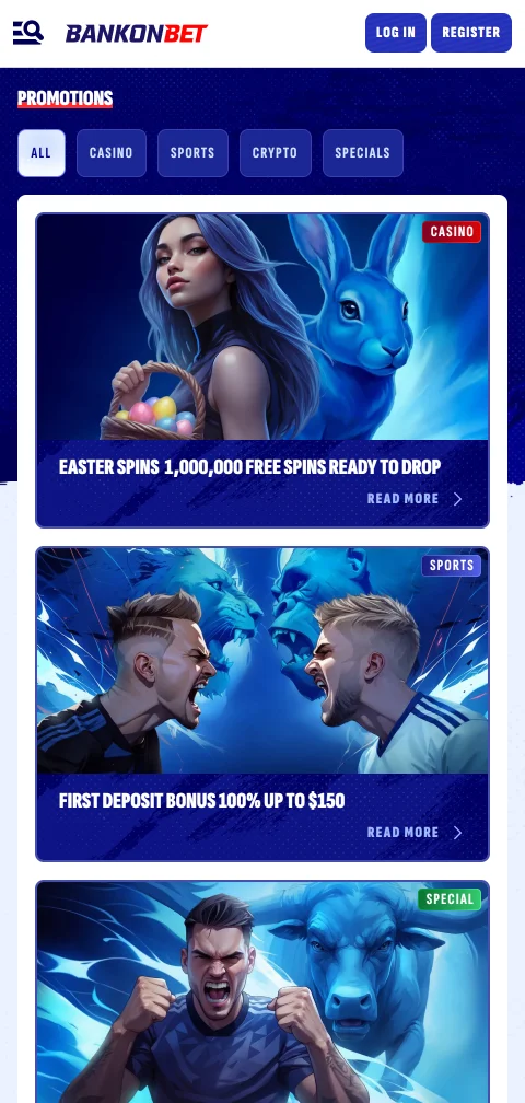 Banking section of BankonBet Casino showing deposit and withdrawal options for Australia players