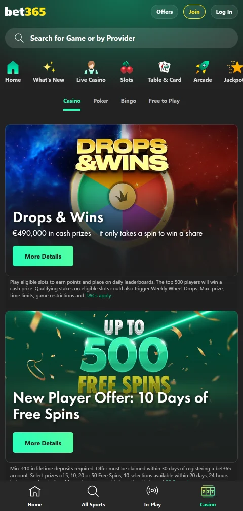 bet365 Casino security features, licensing information and responsible gambling tools for player protection