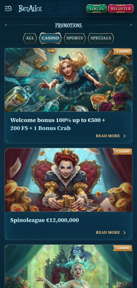 Payment and withdrawal methods available at BetAlice Casino for Australian deposits and withdrawals