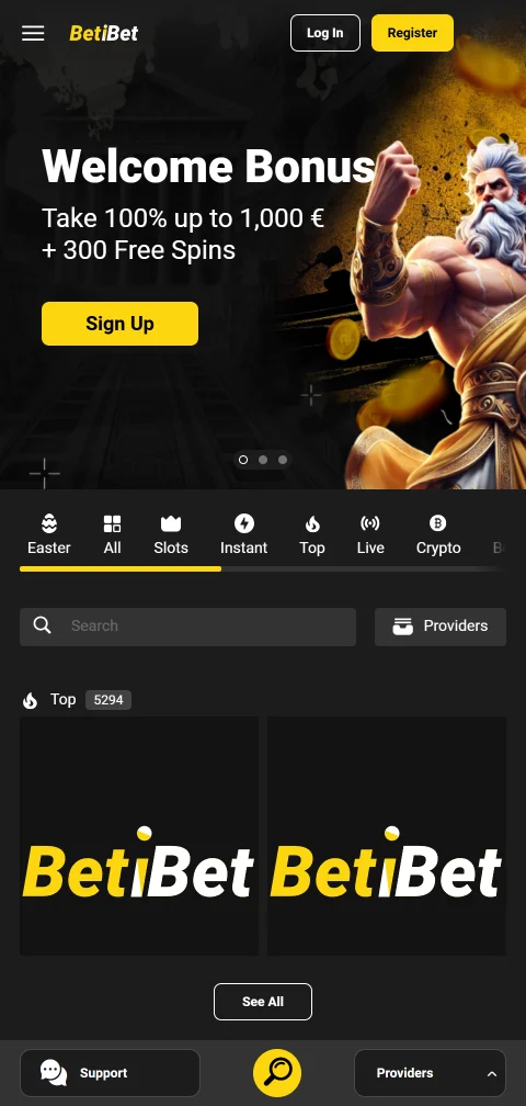 Mobile gaming experience at BetiBet Casino with responsive design and full game access