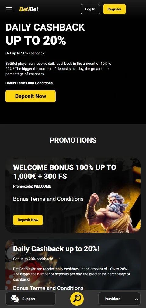 Payment methods and withdrawal options at BetiBet Casino for mobile banking