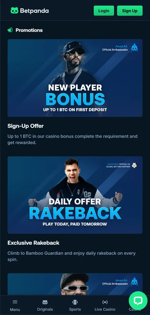 BetPanda Casino deposit and withdrawal options including e-wallets, cards, and cryptocurrency payments