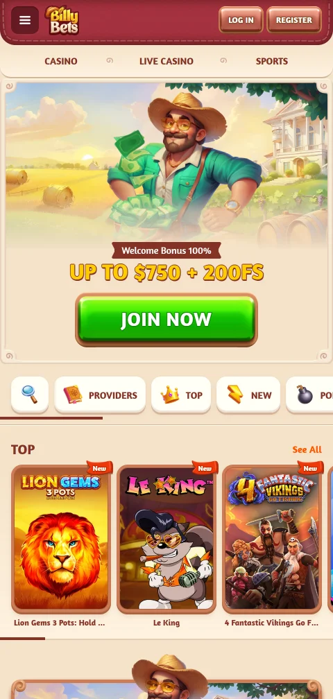 BillyBets Casino responsive mobile platform accessible on smartphones and tablets for on-the-go gaming