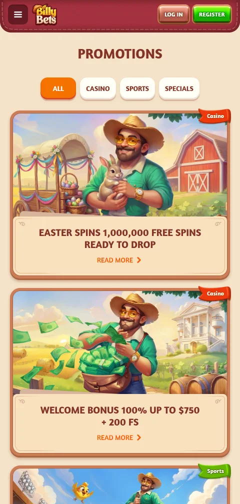 BillyBets Casino security features and licensing information protecting player accounts and funds