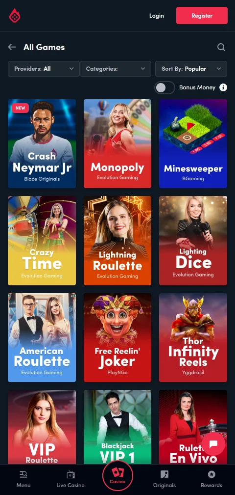 Blaze Casino payment methods and withdrawal options - e-wallet processing within 24-48 hours