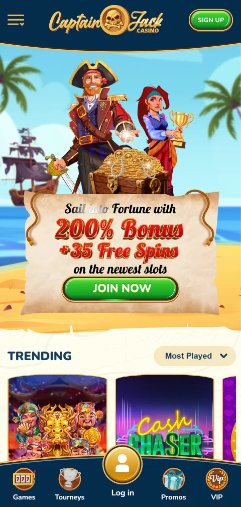 Captain Jack Casino mobile gaming experience with responsive layout and touch-optimised controls on smartphone