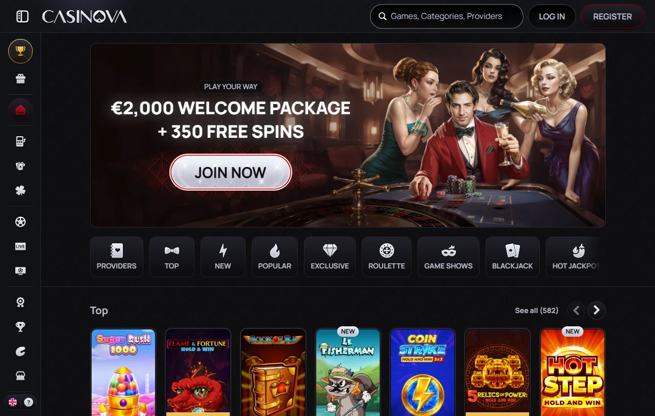Comprehensive Casinova Casino review covering platform features, games, bonuses and player experience for Australian market