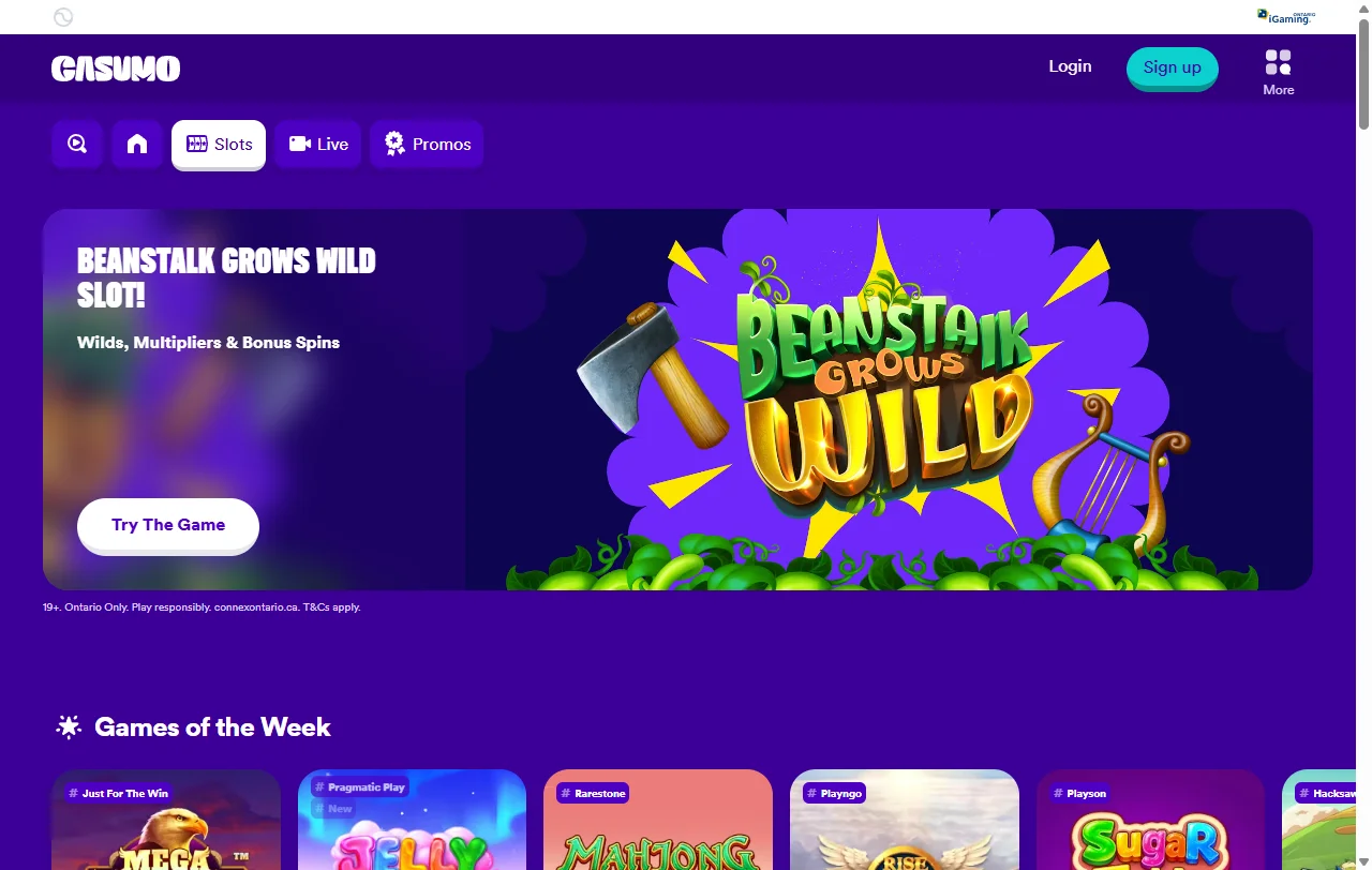 Casumo Casino Australia welcome bonus structure including 100% match and free spins across multiple deposits
