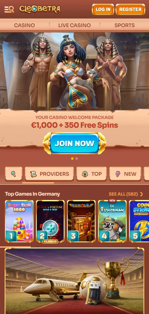 Cleobetra Casino mobile browser gaming experience and interface design