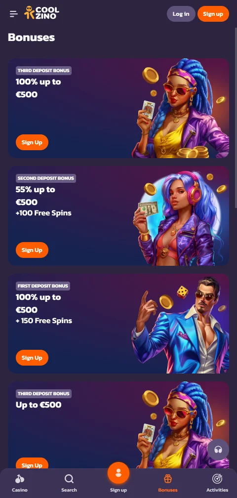 Deposit and withdrawal banking methods supported by Coolzino Casino for Australia region