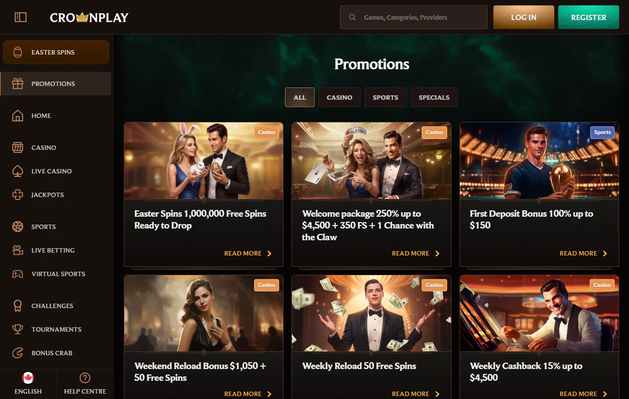 Online slots and table games library available at CrownPlay Casino Australia with diverse provider selection