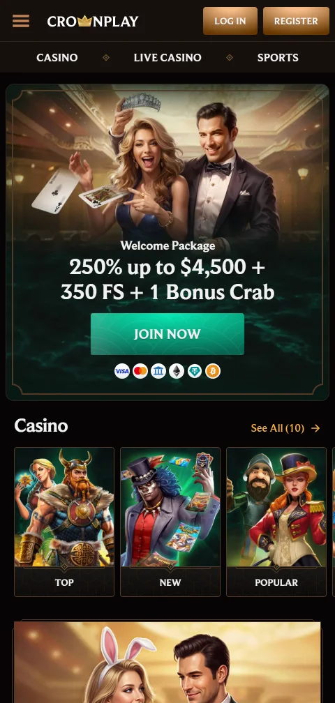 CrownPlay Casino Australia mobile browser gaming experience and responsive design features