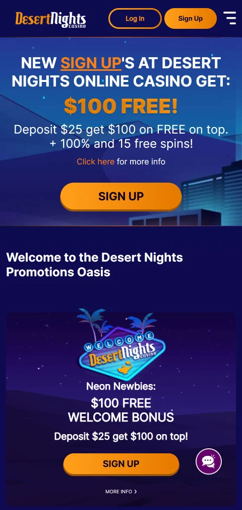 Security and responsible gaming features at Desert Nights Casino including player protection tools