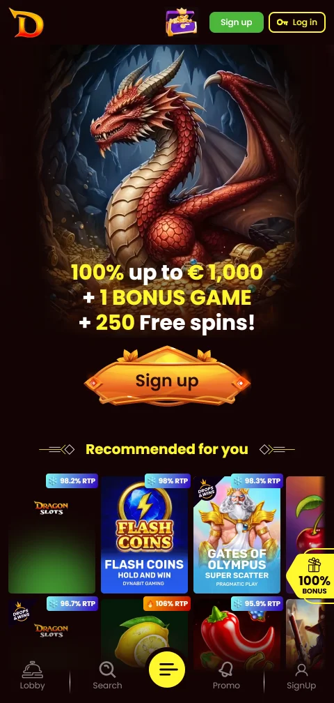 DragonSlots Casino Australia mobile browser gaming experience and responsive interface