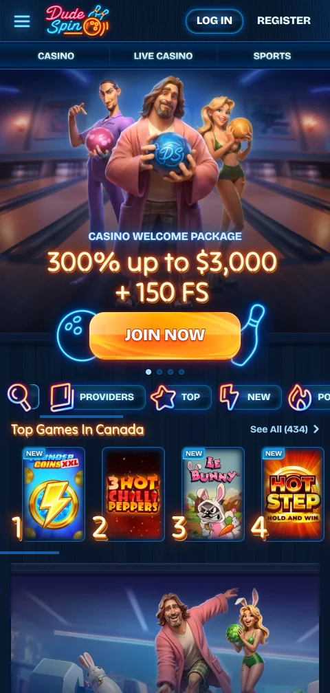 DudeSpin Casino mobile gaming experience with full compatibility on iOS and Android devices