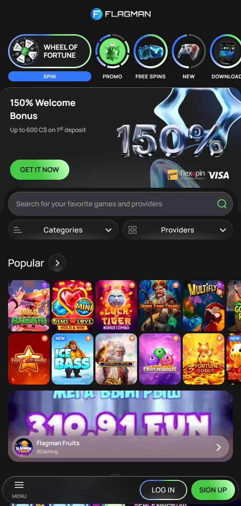 Flagman Casino mobile browser gaming experience with full game library accessibility