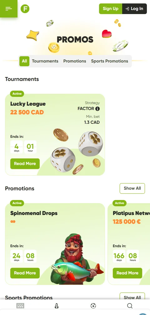 Deposit and withdrawal banking methods at Fresh Casino