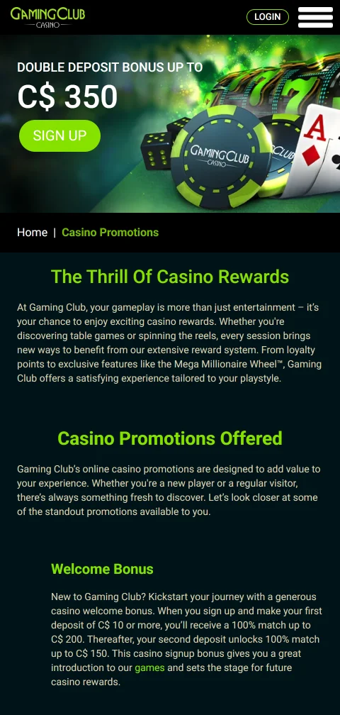 Gaming Club Casino deposit and withdrawal payment methods for Australia