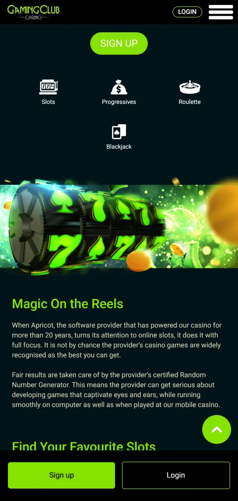 Gaming Club Casino licensing information and player safety protection measures
