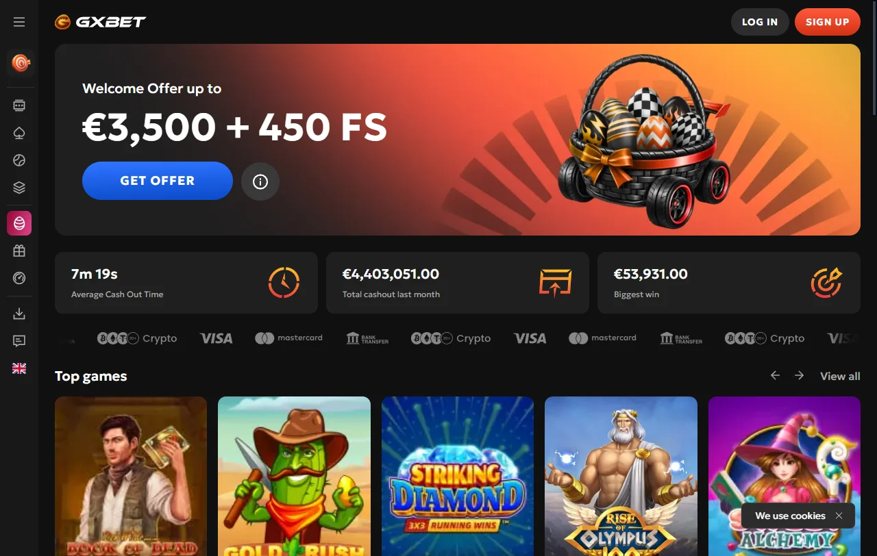 GXbet Casino desktop platform review and complete analysis for Australia online gaming