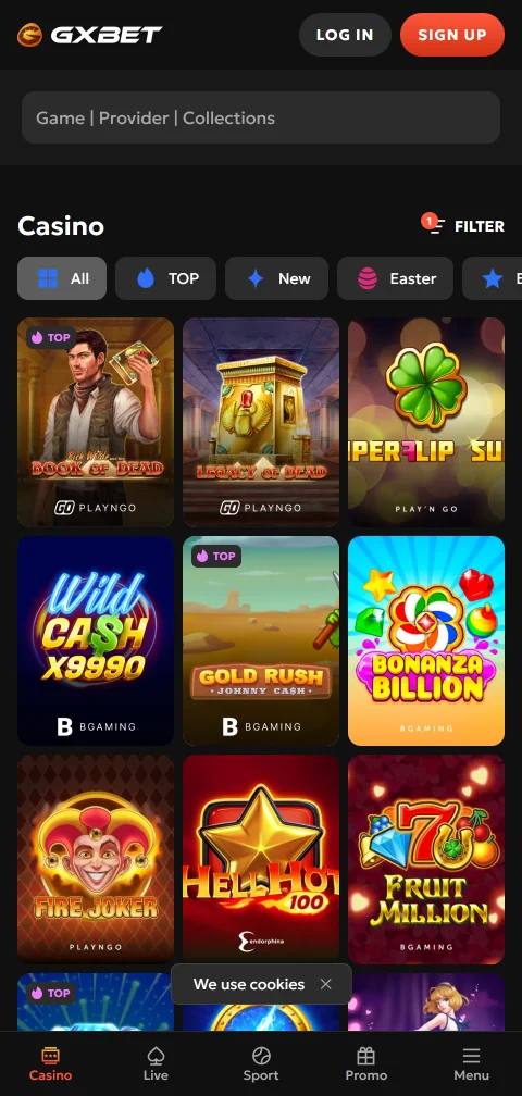 GXbet Casino mobile deposit and withdrawal payment methods for Australia