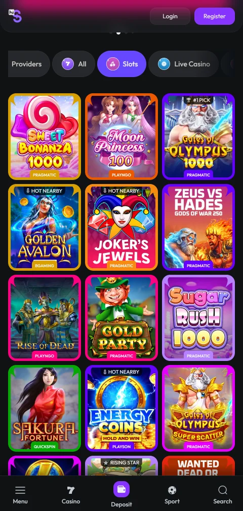 Hispin Casino deposit methods including Visa, PayID, and e-wallet payment options for Australia