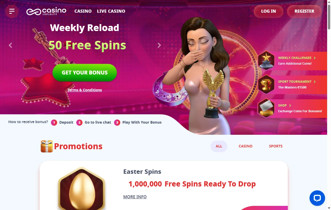 Infinity Casino comprehensive review for Australian players covering licensing, games and features