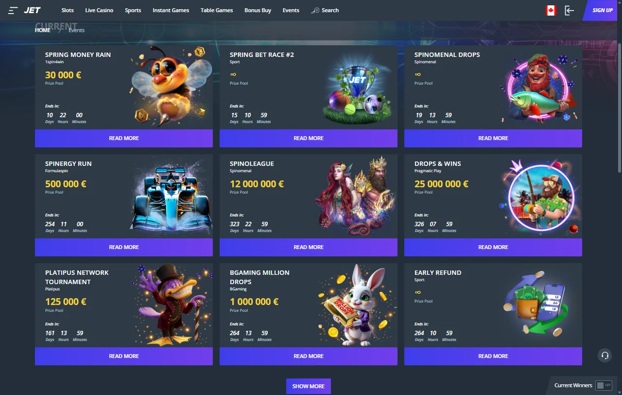 Welcome bonus and promotional offers available at Jet Casino Australia for new players