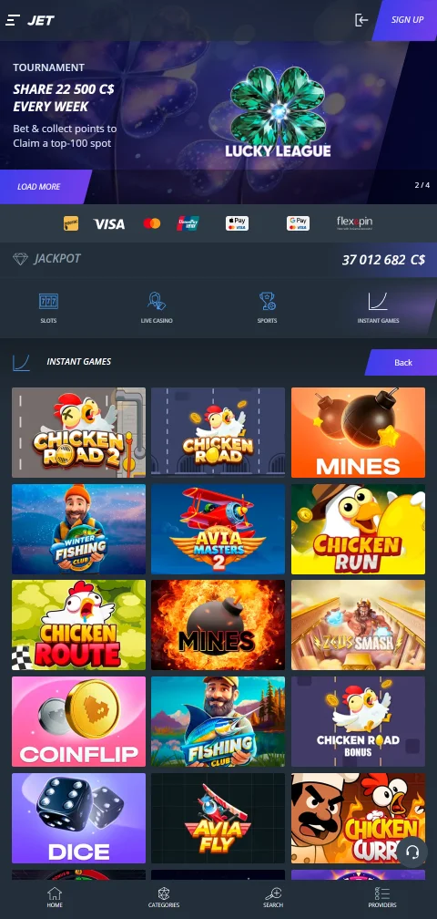 Jet Casino Australia mobile gaming experience optimised for iOS and Android devices