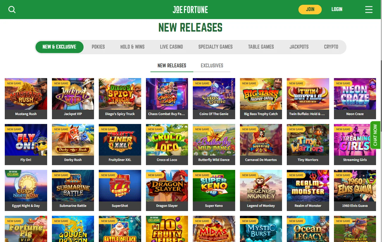 Joe Fortune Casino welcome bonus structure offering 200% deposit match plus free spins promotions