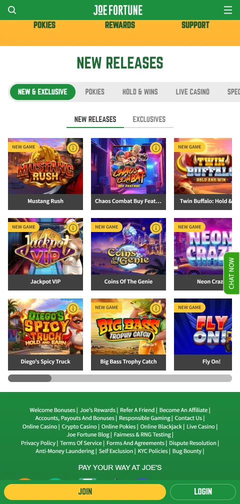 Joe Fortune Casino security features with offshore licensing and responsible gambling tools for player protection