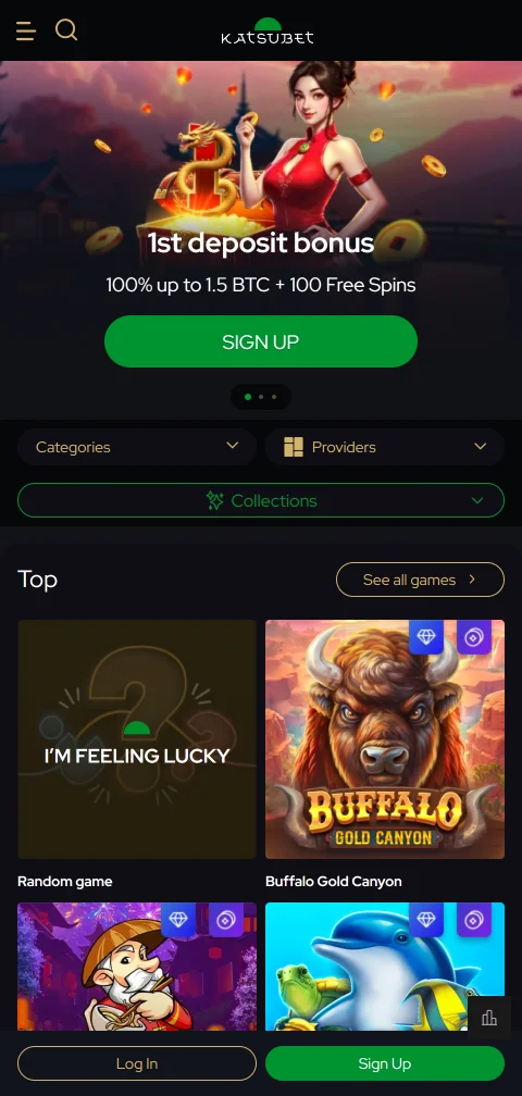 KatsuBet Casino mobile browser gaming experience optimised for smartphone and tablet devices