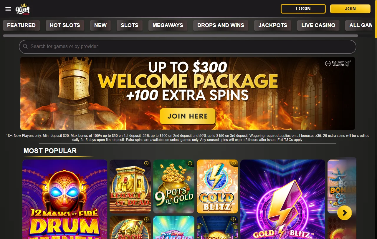 KING Casino complete review and platform analysis for Australian online gaming players