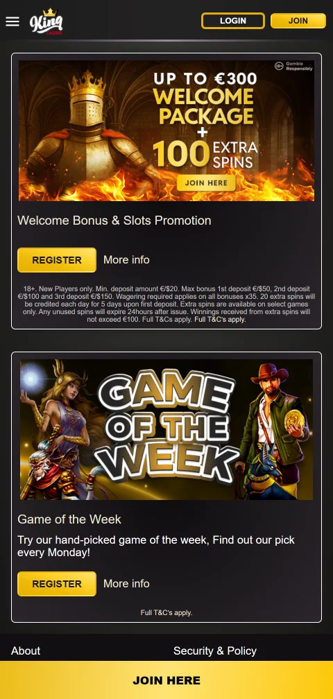 Player safety measures, licensing information and responsible gaming tools at KING Casino