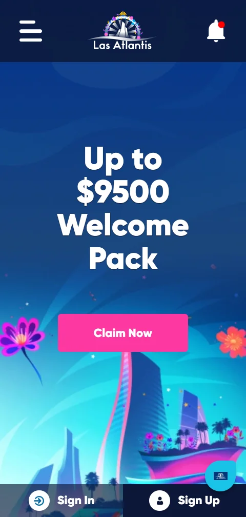 Las Atlantis Casino mobile gaming experience accessible via responsive browser