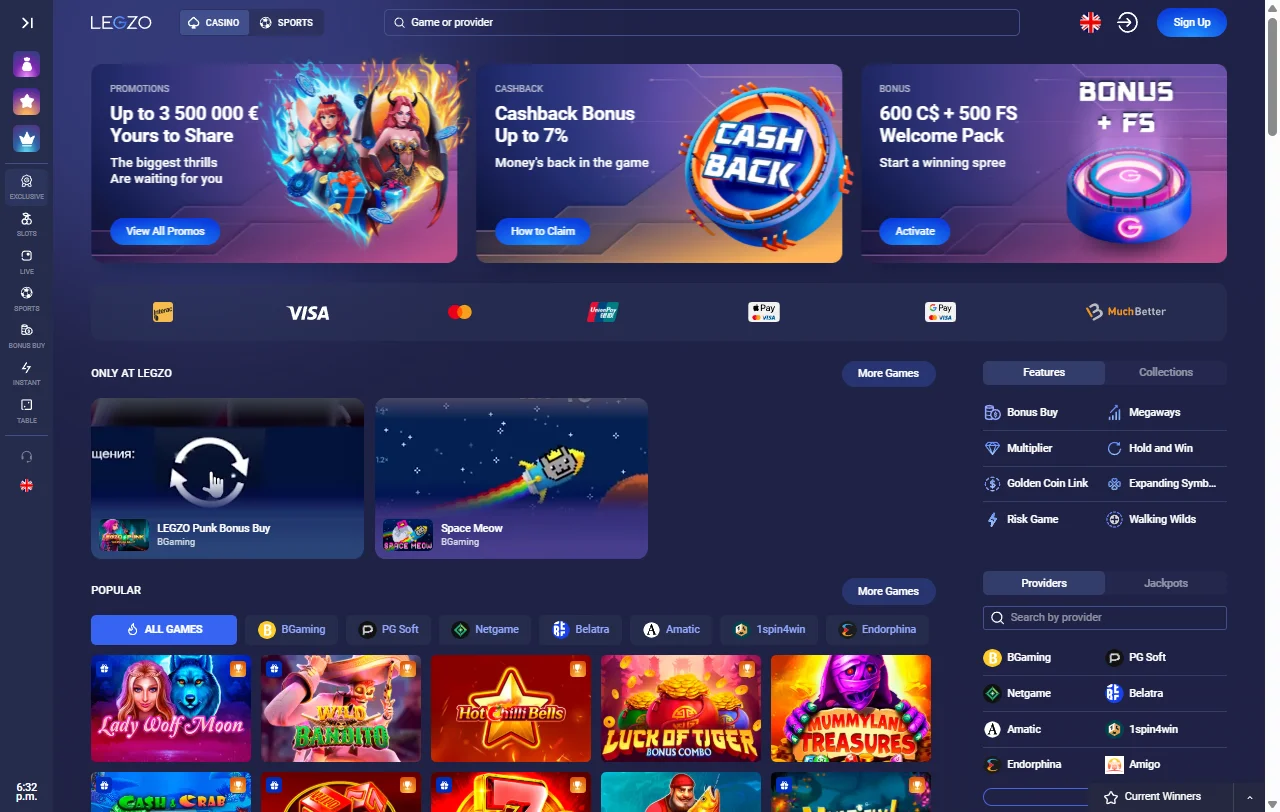 Complete Legzo Casino review covering platform features, licensing and player experience for Australia market