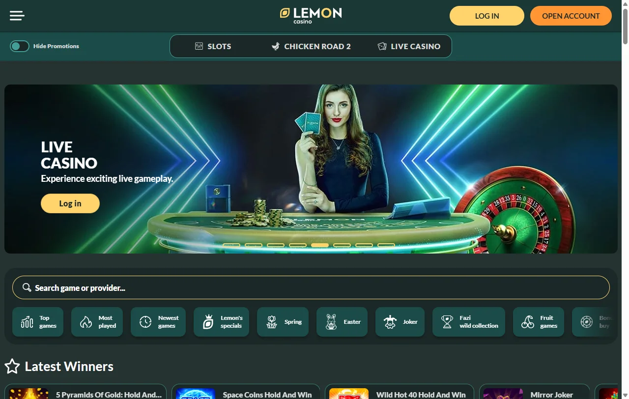 Lemon Casino comprehensive review showcasing platform features and gaming environment