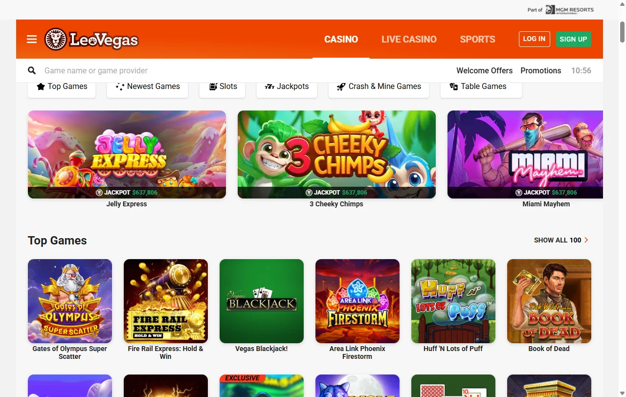 LeoVegas Casino comprehensive review showing platform overview and key features for Australian players