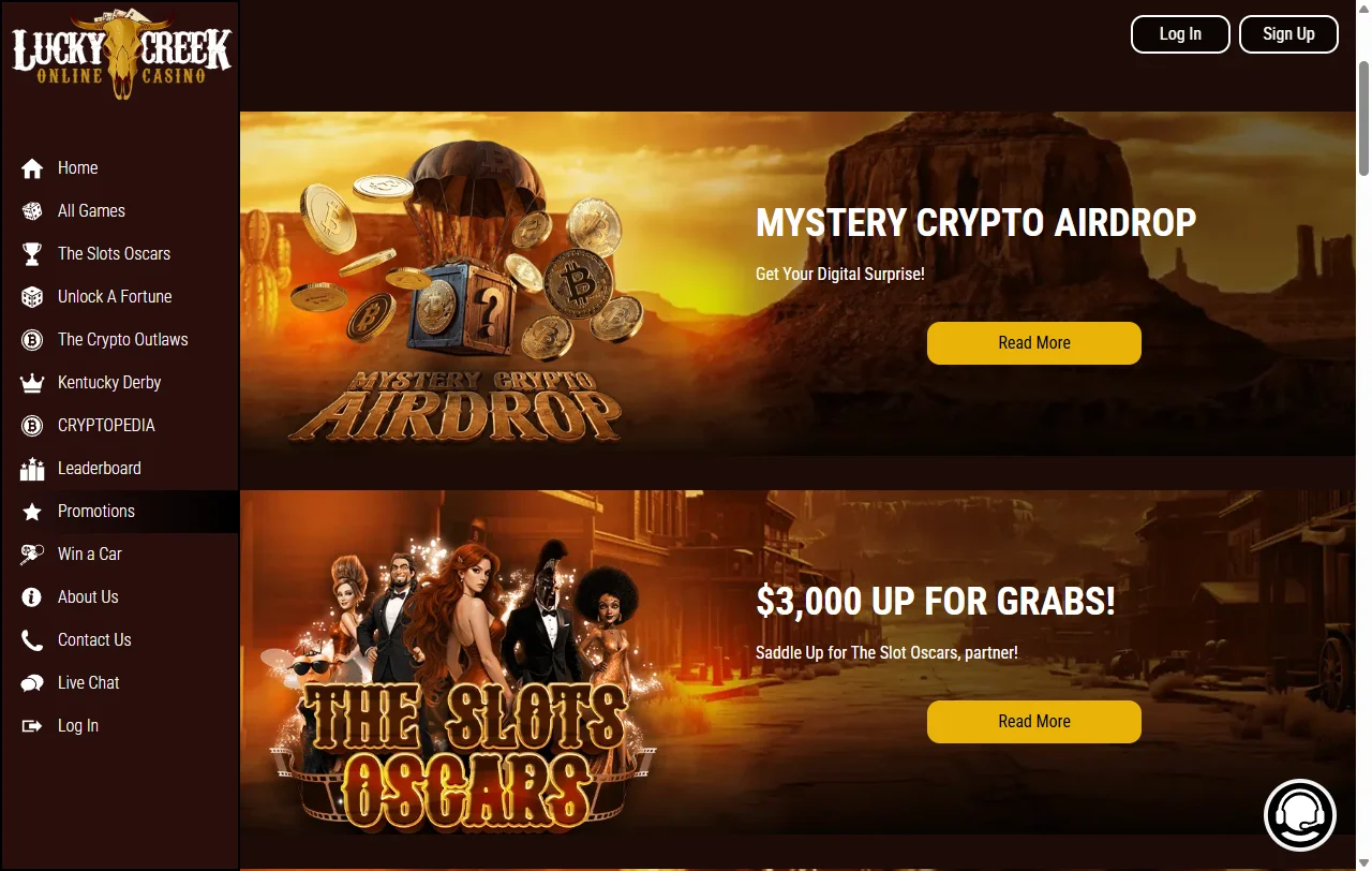 Welcome bonus offers and promotional campaigns available at Lucky Creek Casino Australia