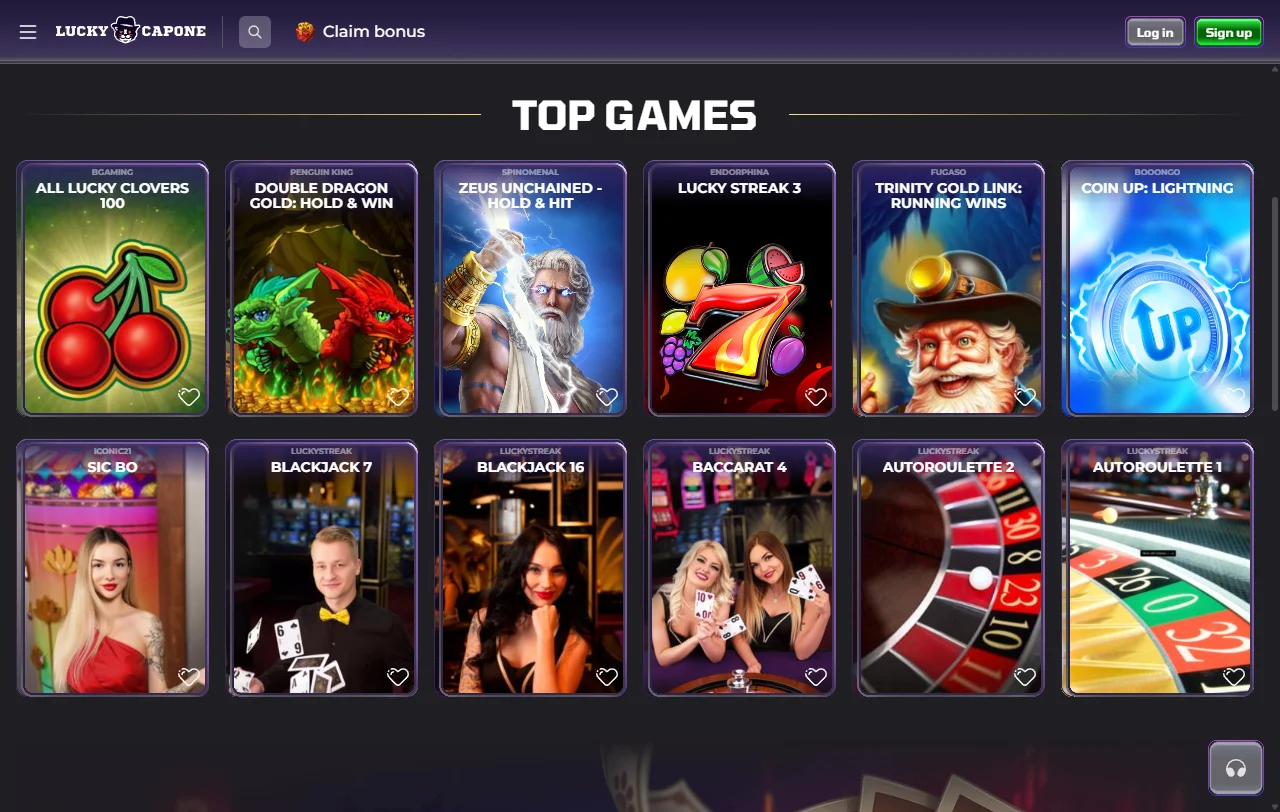 Welcome bonus and promotions available at LuckyCapone Casino Australia with 100% deposit match offer