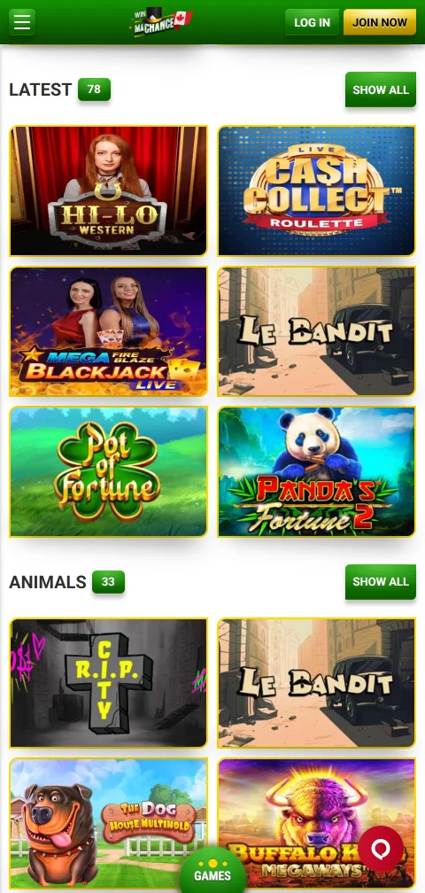 Security features and licensing information displayed at MaChance Casino for player protection verification