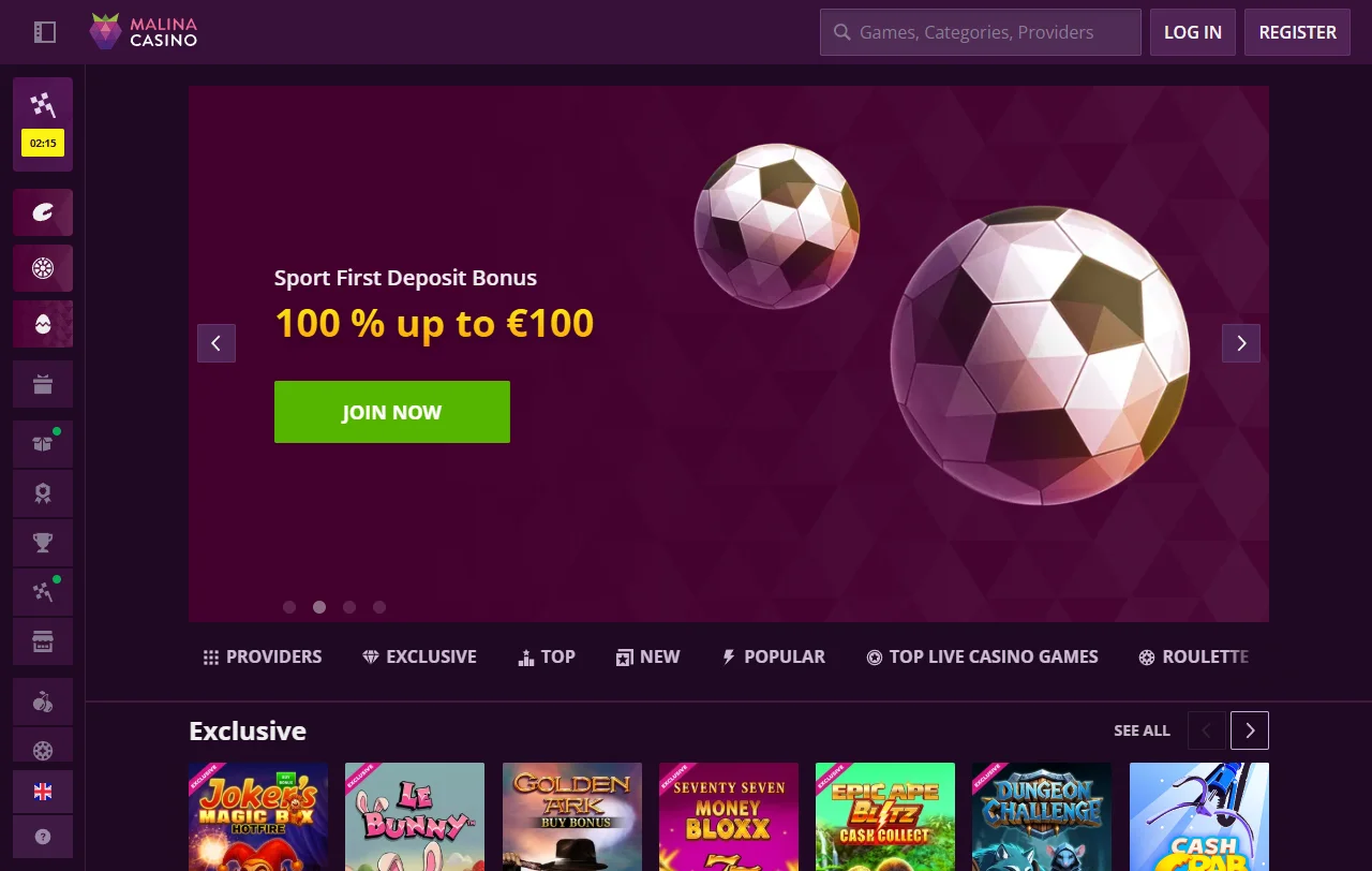 Comprehensive Malina Casino review detailing platform features and gaming options